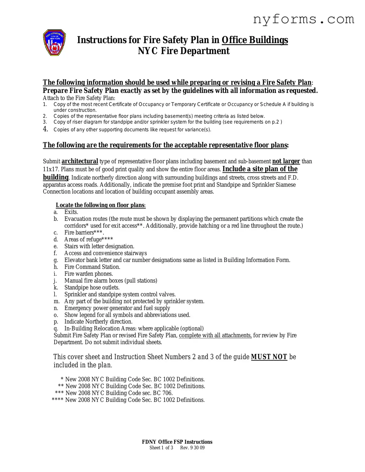 Fill a Valid Fire Safety Plan Nyc Template