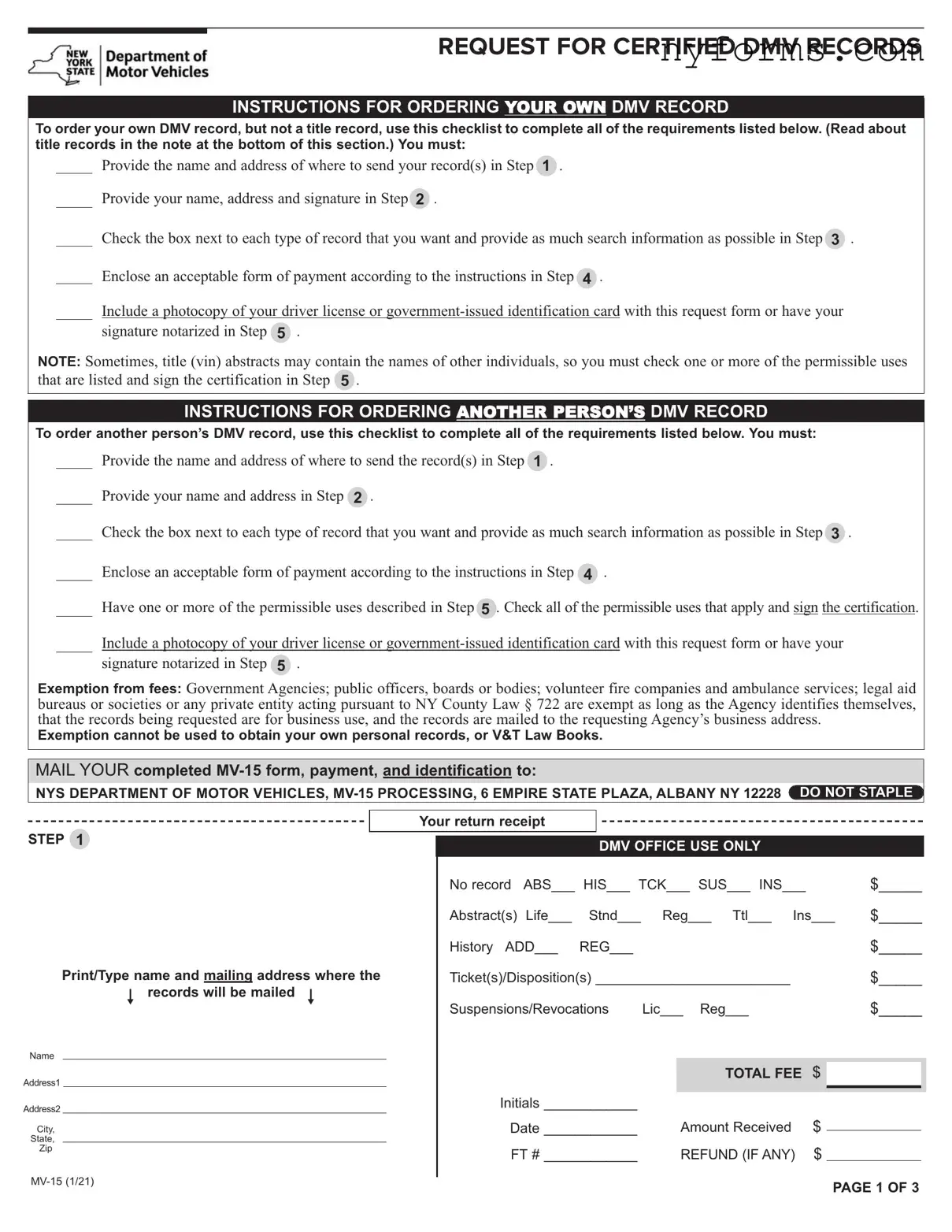 Fill a Valid New York Request Template
