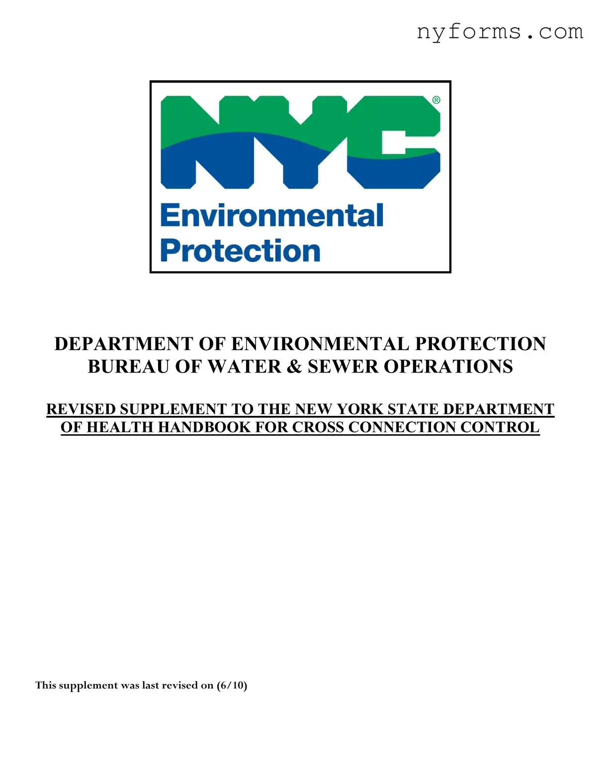 Fill a Valid Nyc Dep Backflow Template