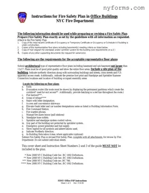 Fill a Valid Fire Safety Plan Nyc Template