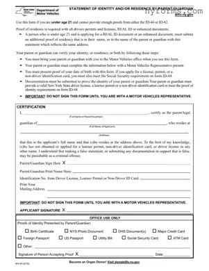 Fill a Valid New York Dmv Template