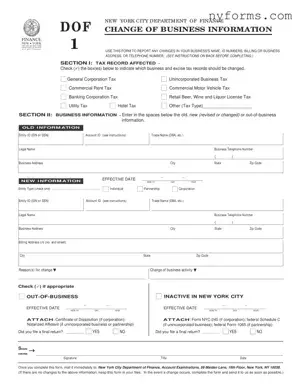 Fill a Valid New York Dof 1 Template