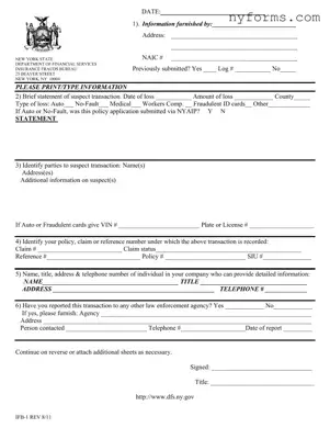 Fill a Valid New York Ifb 1 Template