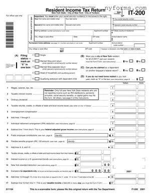 Fill a Valid New York It 200 Template