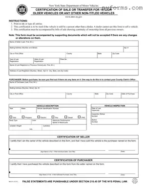 Fill a Valid New York Mv51 Template