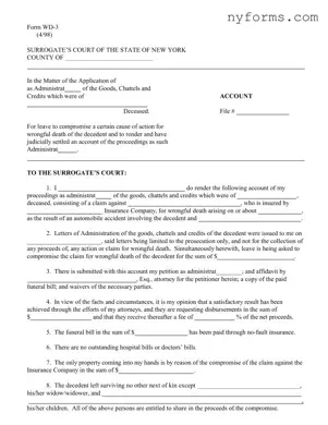Fill a Valid New York Wd 3 Template