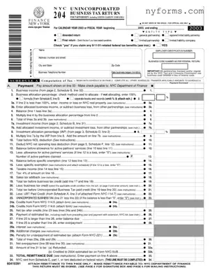 Fill a Valid Nyc 204 Template
