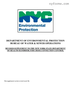 Fill a Valid Nyc Dep Backflow Template