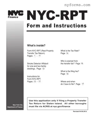 Fill a Valid Nyc Rpt Template